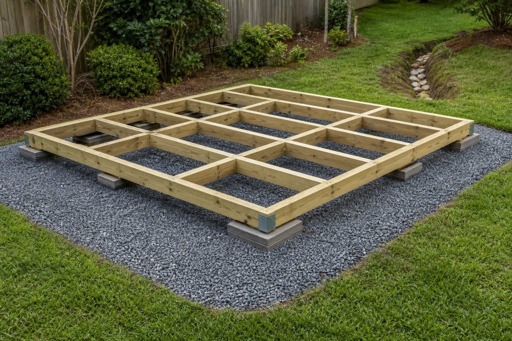 Garden Shed Foundation: Gravel Pad and Skid Guide