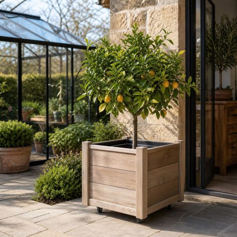 Movable Citrus Planter With a Reinforced Rolling Base