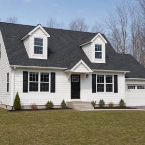 $327,500 Comfort Cape Cod-Inspired Family Home: 1,800-Sq.-Ft. Four-Bedroom Plan