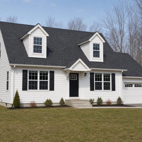 $327,500 Comfort Cape Cod-Inspired Family Home: 1,800-Sq.-Ft. Four-Bedroom Plan