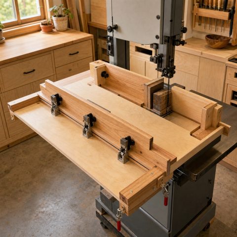 Bandsaw Resaw Fence With Drift Adjustment