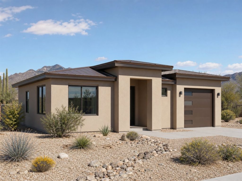 $335,000 Comfort Desert-Modern Family Home: 1,830-Sq.-Ft. Four-Bedroom Plan