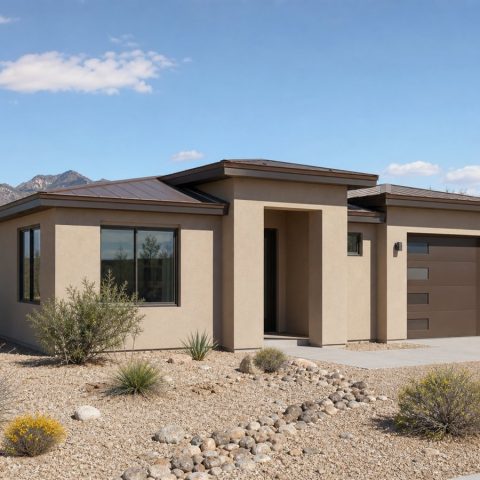 $335,000 Comfort Desert-Modern Family Home: 1,830-Sq.-Ft. Four-Bedroom Plan