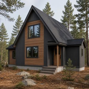 $58,625 Essential Restrained A-Frame Cottage: 491-Sq.-Ft. One-Bedroom Plan