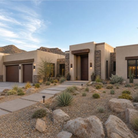 $670,000 Executive Desert-Modern Courtyard Home: 3,160-Sq.-Ft. Four-Bedroom Custom Plan