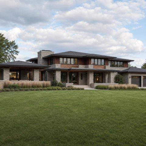 $675,000 Executive Prairie-Inspired Custom Estate: 3,180-Sq.-Ft. Four-Bedroom Custom Plan