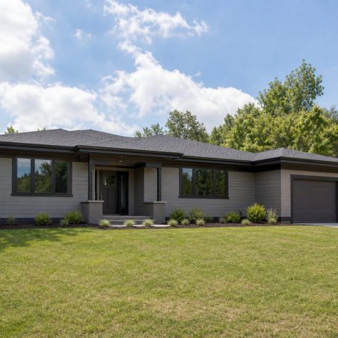 $342,500 Comfort Prairie-Inspired Family Home: 1,860-Sq.-Ft. Four-Bedroom Plan
