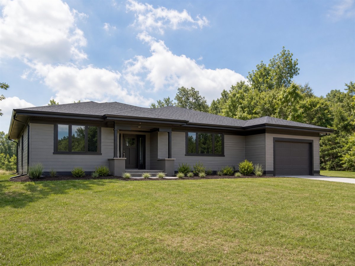 Prairie Line 1860, a conceptual 1860-square-foot Prairie-inspired family home with a $342,500 construction target