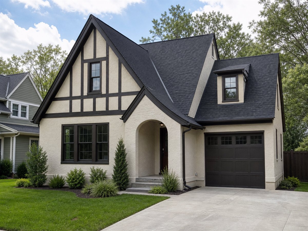 Ashford Tudor 1880, a conceptual 1880-square-foot Tudor-inspired family home with a $347,500 construction target