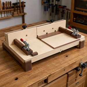 Edge-Banding Trimming Cradle for Plywood