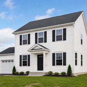 $350,000 Comfort Compact Colonial Family Home: 1,890-Sq.-Ft. Four-Bedroom Plan