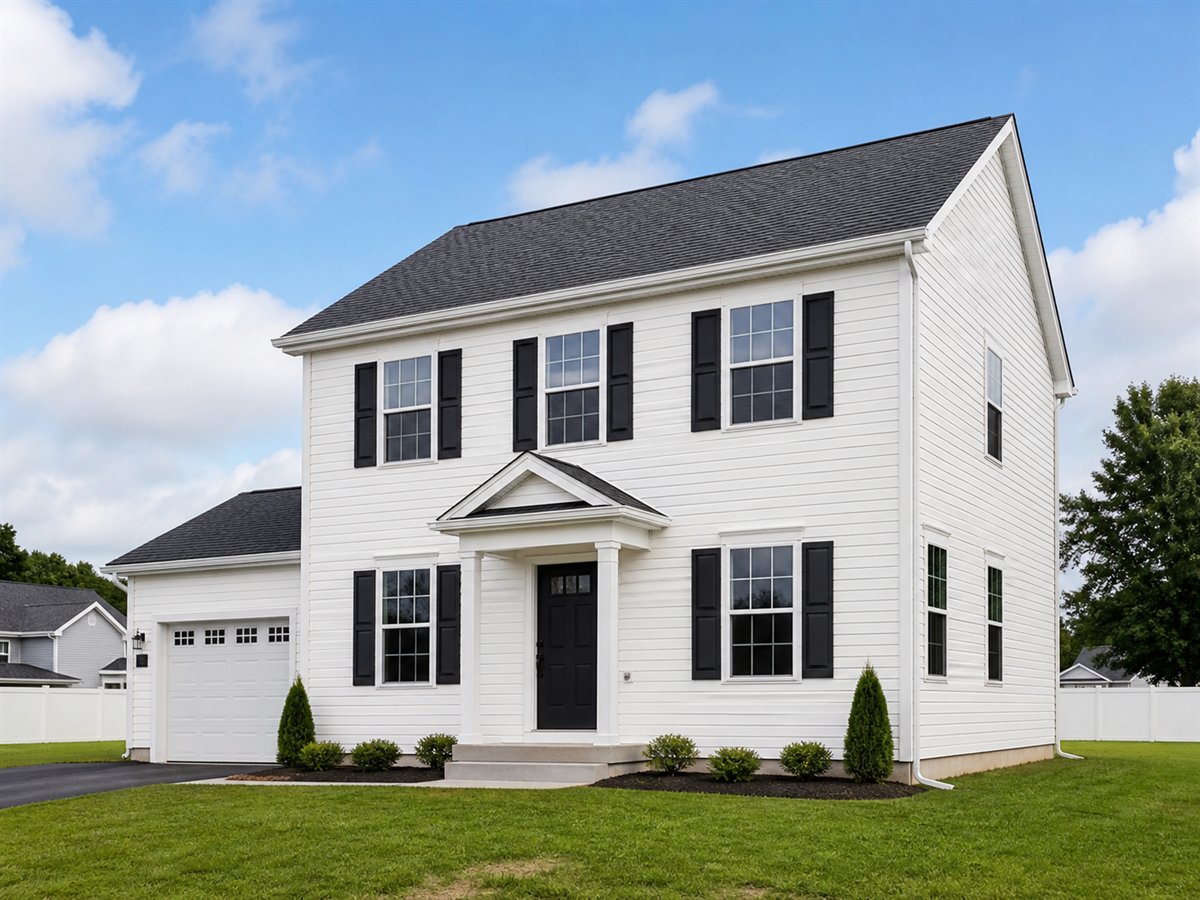 Fairmont Colonial 1890, a conceptual 1890-square-foot compact Colonial family home with a $350,000 construction target