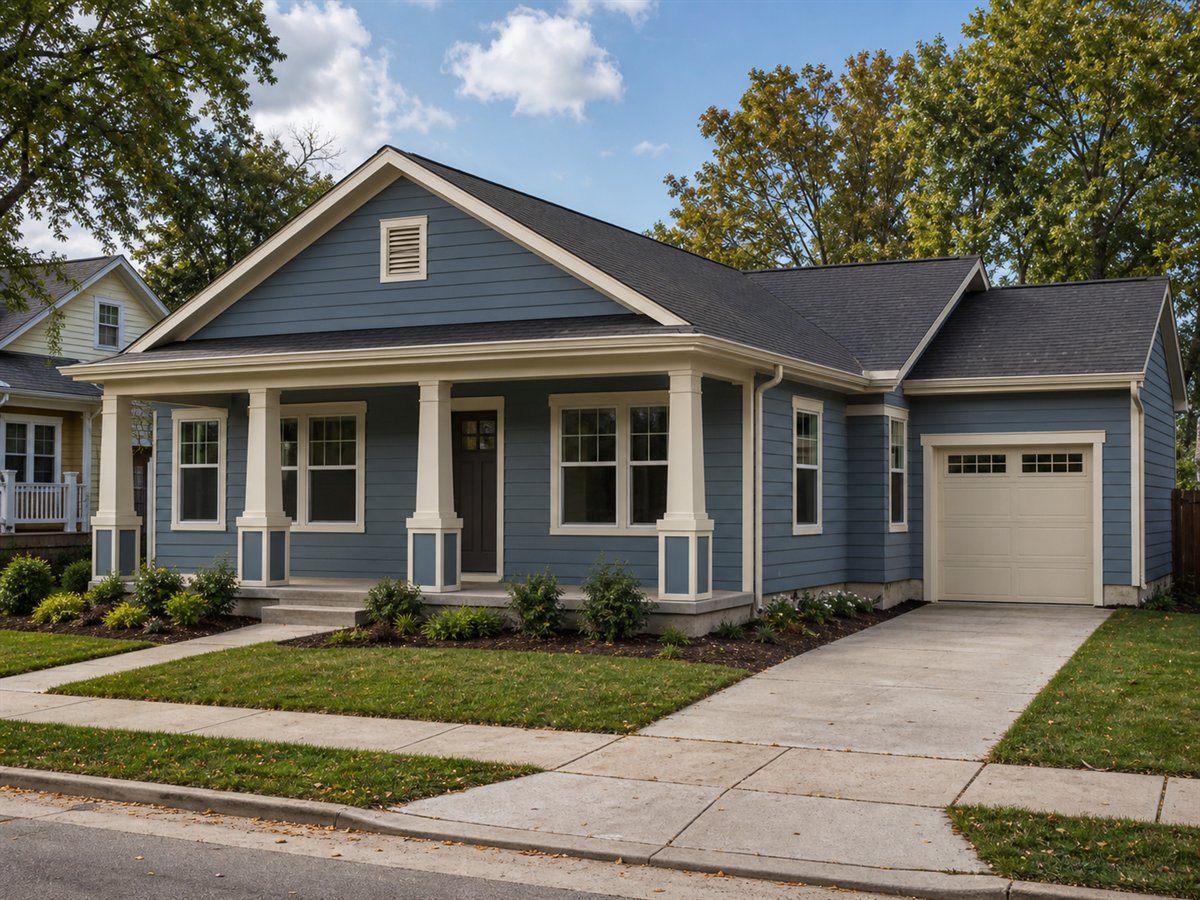 Parkside Bungalow 1900, a conceptual 1900-square-foot large family bungalow with a $352,500 construction target