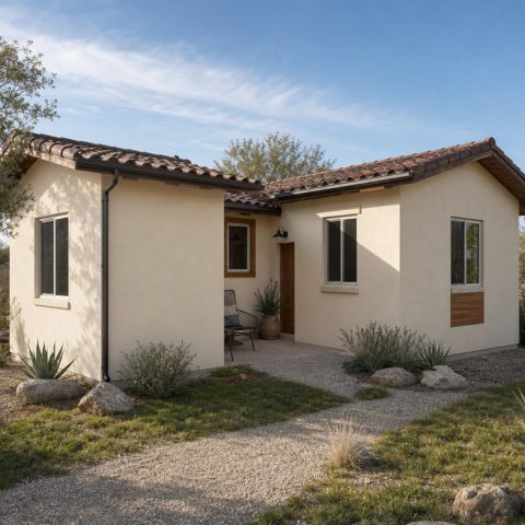 $65,625 Essential Courtyard-Entry Casita: 499-Sq.-Ft. One-Bedroom Plan