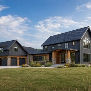$705,000 Executive Modern Barn Custom Home: 3,300-Sq.-Ft. Four-Bedroom Custom Plan