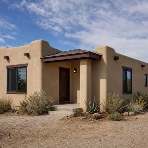 $66,625 Essential Adobe-Inspired Small Cottage: 531-Sq.-Ft. One-Bedroom Plan