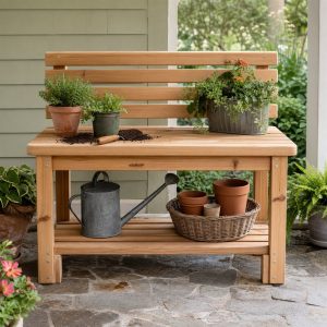 Convertible Garden Bench and Potting Table