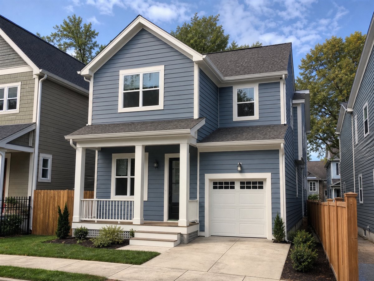 Townline Family Home 1940, a conceptual 1940-square-foot narrow-lot two-story family home with a $362,500 construction target