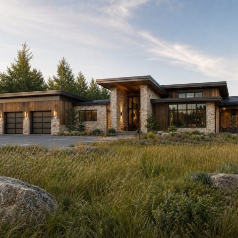 $725,000 Executive Organic Contemporary Custom Home: 3,380-Sq.-Ft. Four-Bedroom Custom Plan