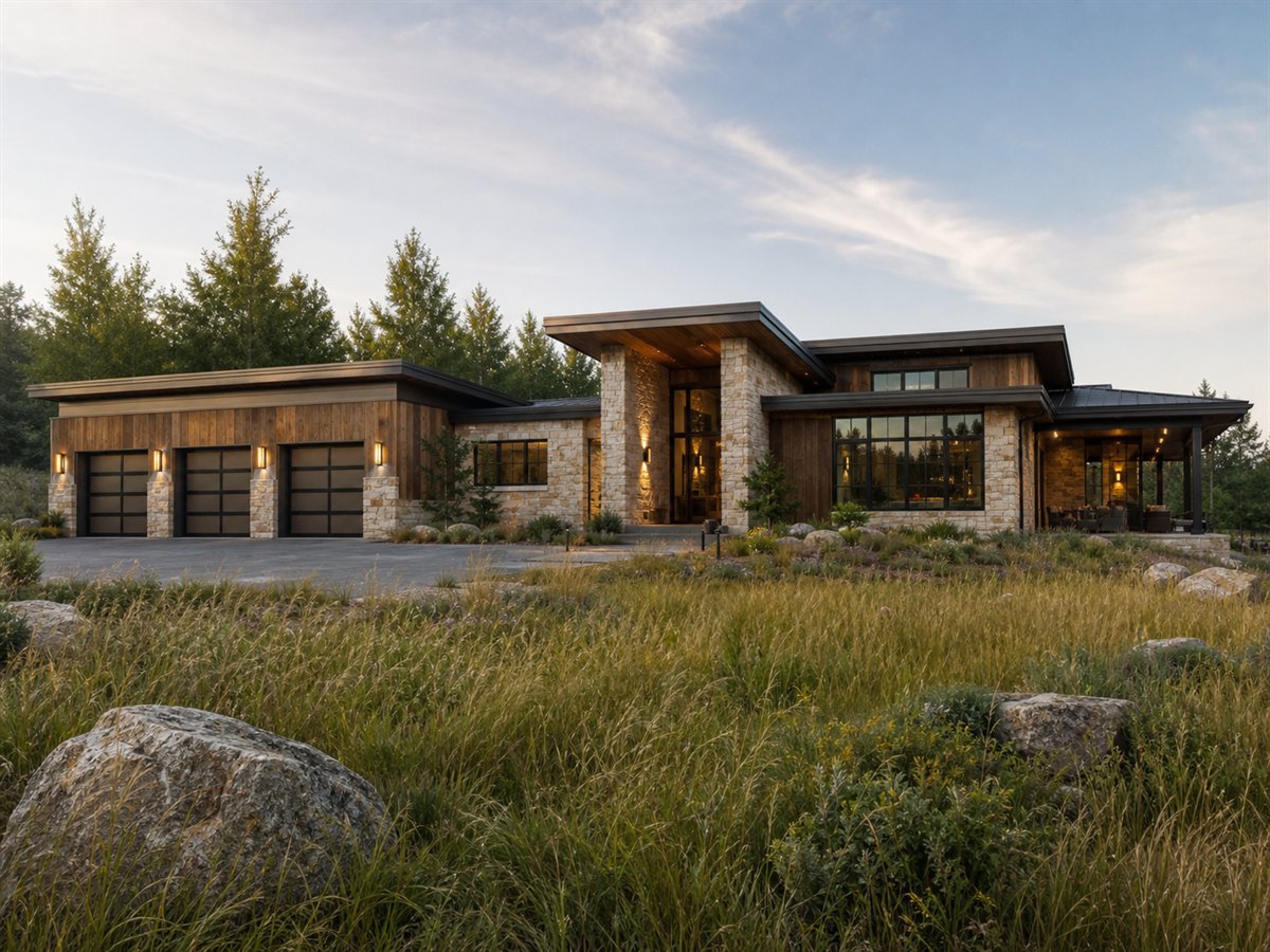 Terra House 3380, a conceptual 3380-square-foot organic contemporary custom home with a $725,000 construction target