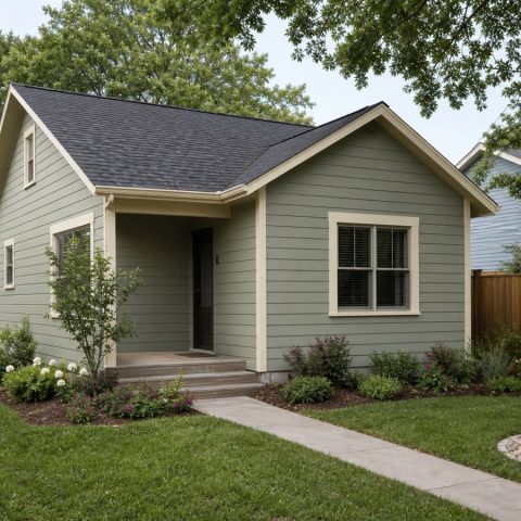 $70,625 Essential Garden-Edge Cottage Bungalow: 536-Sq.-Ft. One-Bedroom Plan