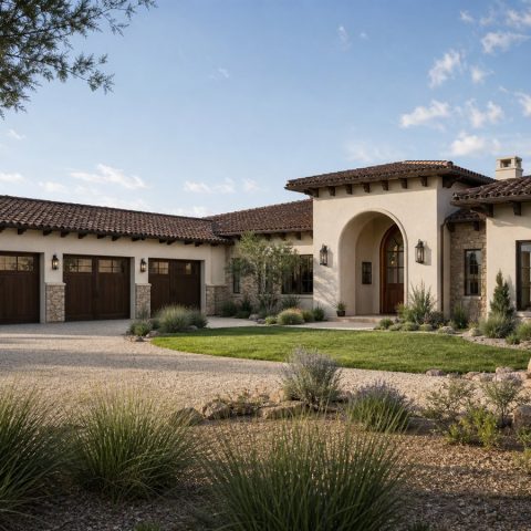 $735,000 Executive Courtyard Hacienda Custom Home: 3,420-Sq.-Ft. Four-Bedroom Custom Plan
