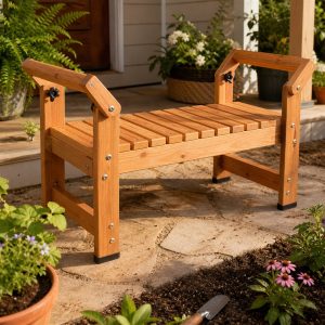 Garden Kneeling Bench With Flip-Over Support Handles