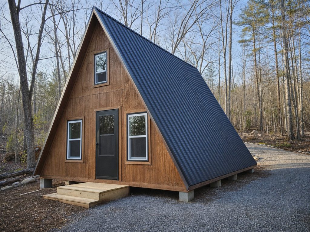 $26,000 A-Frame Micro Retreat: 260-Sq.-Ft. Loft Concept
