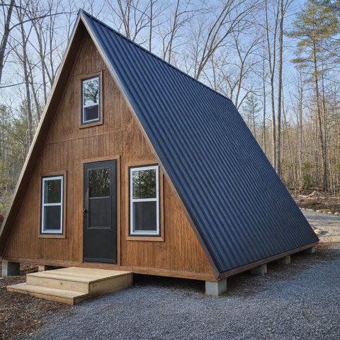 $26,000 A-Frame Micro Retreat: 260-Sq.-Ft. Loft Concept
