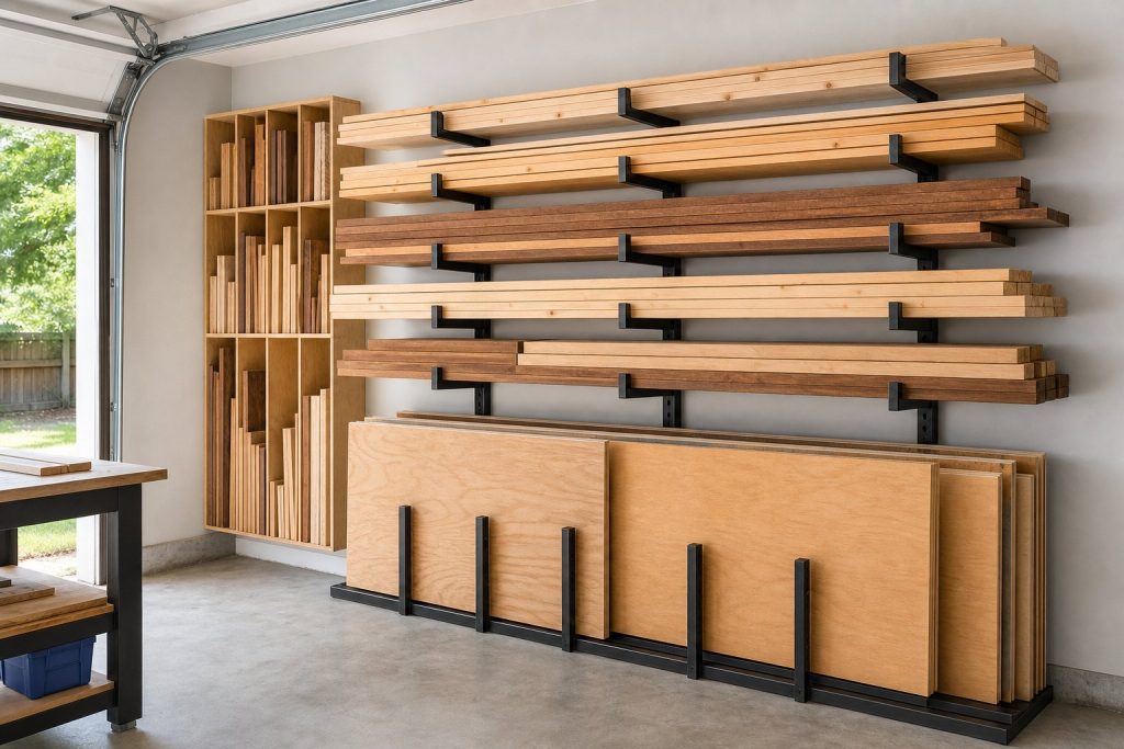 Lumber Storage Rack for a Garage: Space-Saving Plan