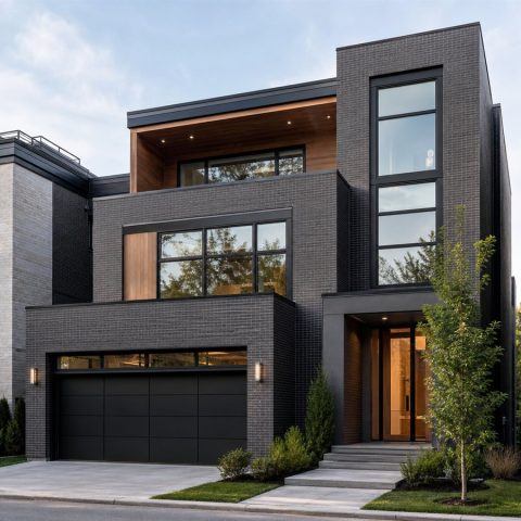 $750,000 Executive Urban Narrow-Lot Luxury Home: 3,480-Sq.-Ft. Four-Bedroom Custom Plan