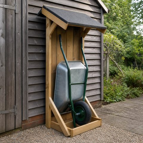 Wheelbarrow Shelter Plans for a Dry Parking Spot