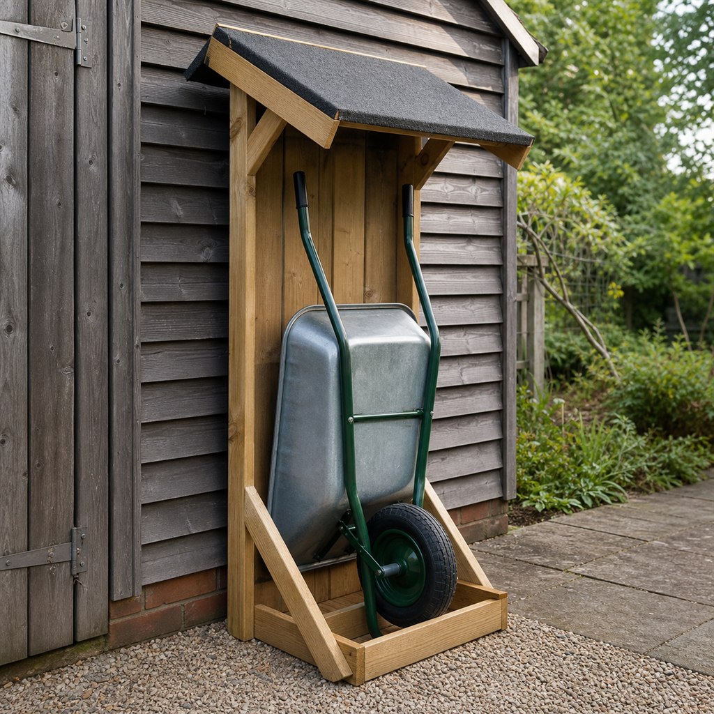 Wheelbarrow Shelter Plans for a Dry Parking Spot