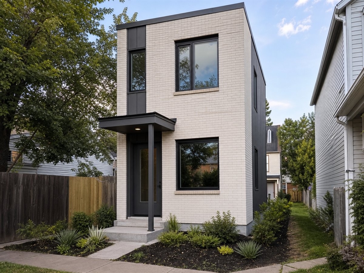 City Nook House 573, a conceptual 573-square-foot urban infill compact home with a $76,625 construction target