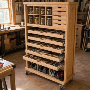 Hardware Organizer With Removable Project Trays