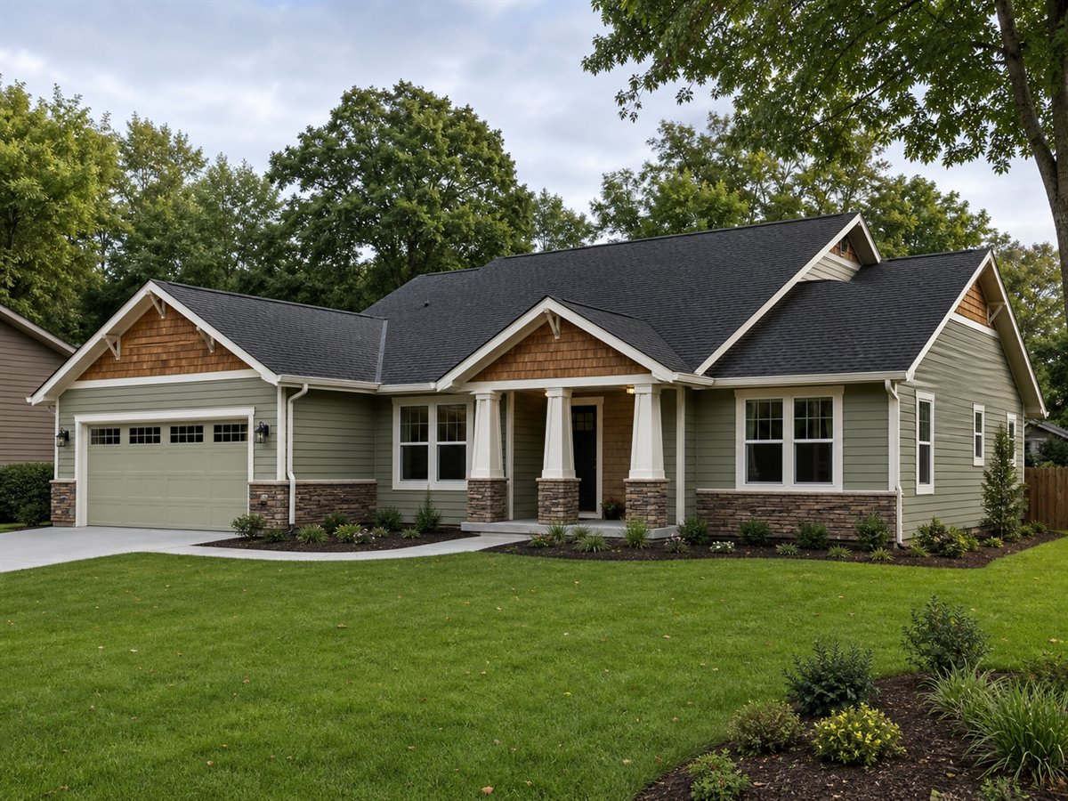 Cedar Grove Craftsman 2020, a conceptual 2020-square-foot Craftsman family home with a $382,500 construction target