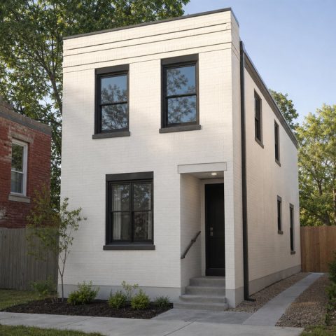 $77,625 Essential Rowhouse-Inspired Detached Small Home: 574-Sq.-Ft. One-Bedroom Plan