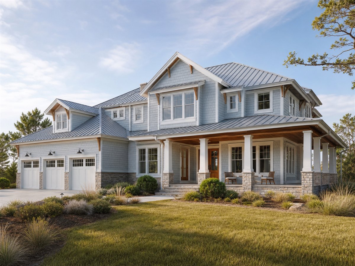 Bluewater Retreat 3580, a conceptual 3580-square-foot coastal luxury retreat with a $775,000 construction target