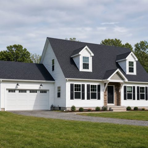 $390,000 Flexible Cape Cod-Inspired Family Home: 2,050-Sq.-Ft. Four-Bedroom Plan