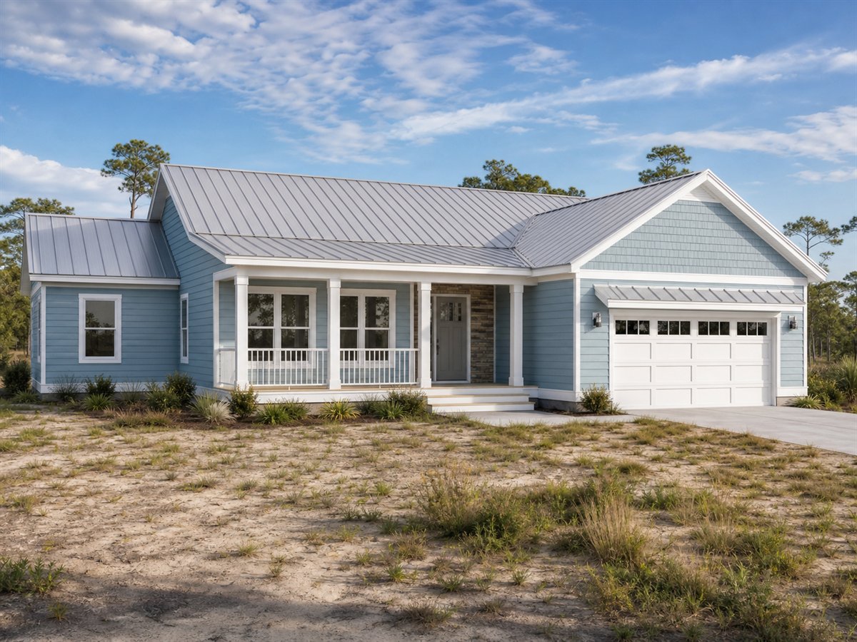 Seabreeze Cottage 2060, a conceptual 2060-square-foot coastal family cottage with a $392,500 construction target
