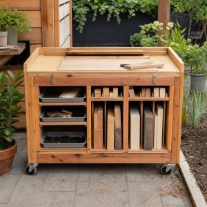 Outdoor Lumber Measuring Rack for Garden Projects