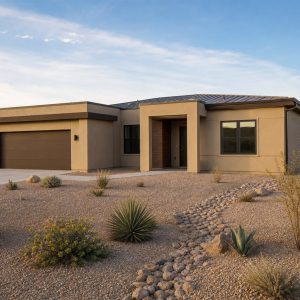 $397,500 Flexible Desert-Modern Family Home: 2,080-Sq.-Ft. Four-Bedroom Plan