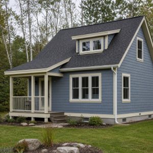 $83,625 Essential Great Lakes-Region Small Cottage: 612-Sq.-Ft. One-Bedroom Plan