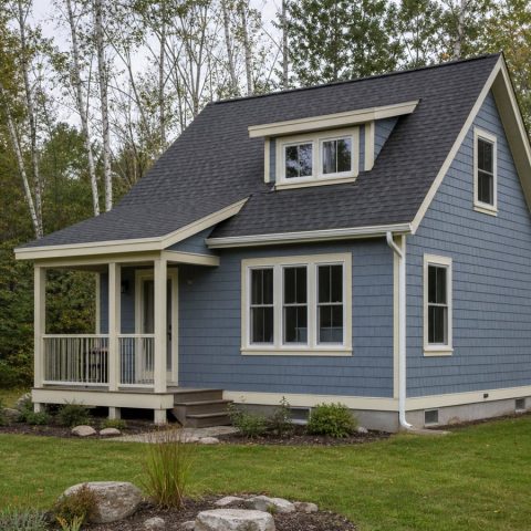 $83,625 Essential Great Lakes-Region Small Cottage: 612-Sq.-Ft. One-Bedroom Plan