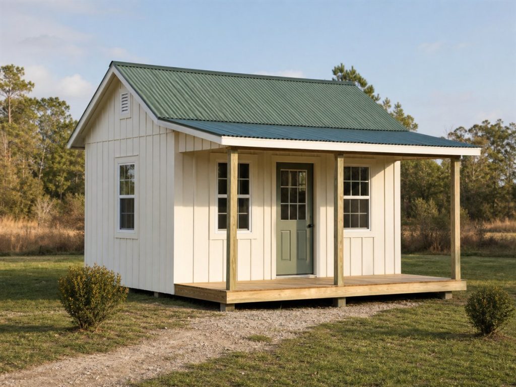$27,400 Front-Porch Tiny Cottage: 280-Sq.-Ft. Studio
