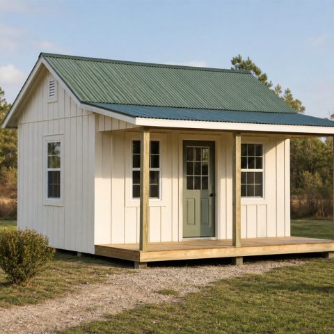 $27,400 Front-Porch Tiny Cottage: 280-Sq.-Ft. Studio
