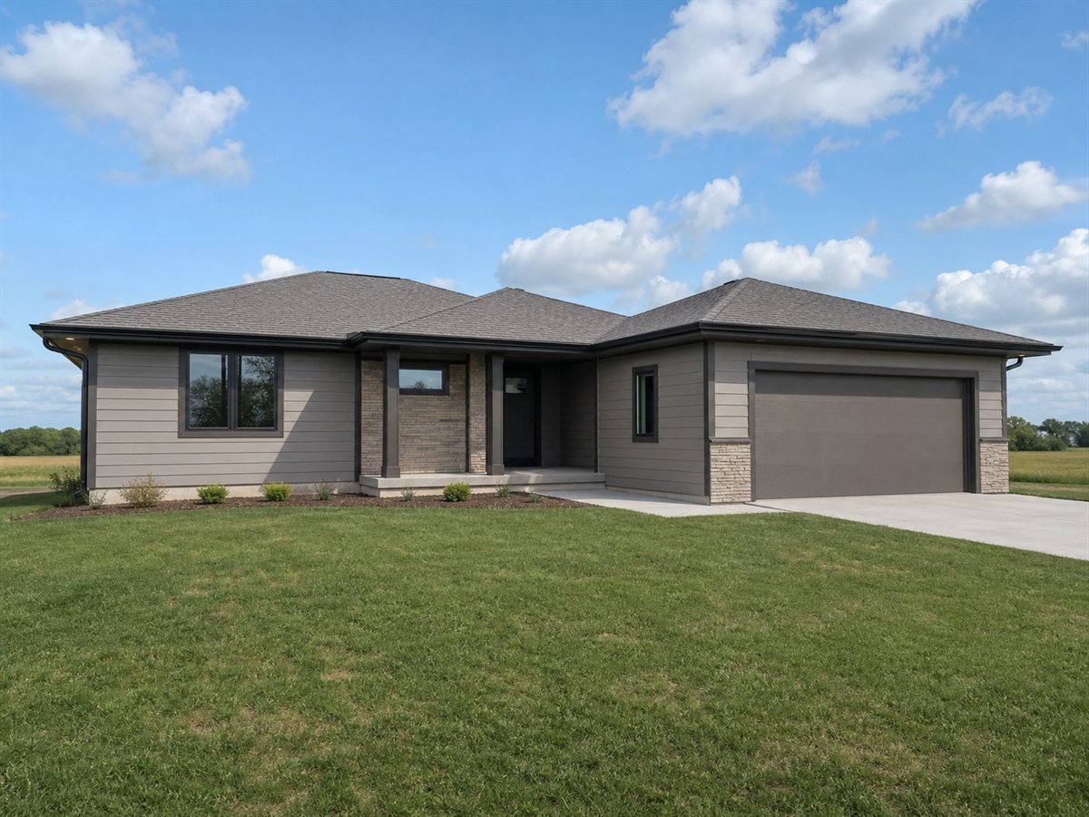 Prairie Line 2110, a conceptual 2110-square-foot Prairie-inspired family home with a $405,000 construction target