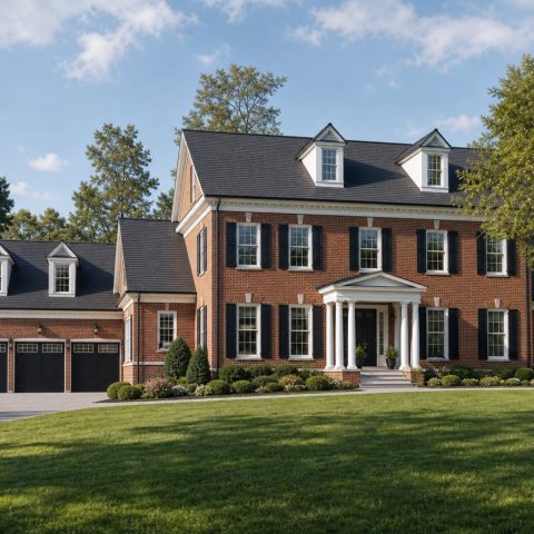 $815,000 Estate Georgian Colonial Custom Home: 3,740-Sq.-Ft. Five-Bedroom Custom Plan