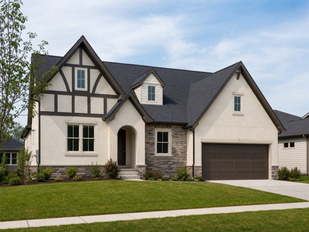 $410,000 Flexible Tudor-Inspired Family Home: 2,130-Sq.-Ft. Four-Bedroom Plan