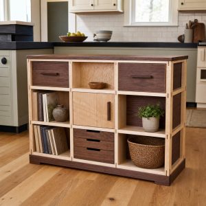 Modular Cube Bookcase With Replaceable Back Panels